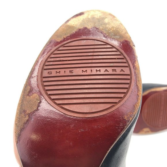 Chie Mihara Black Leather Pumps EUR 37.5 - Picture 8 of 10